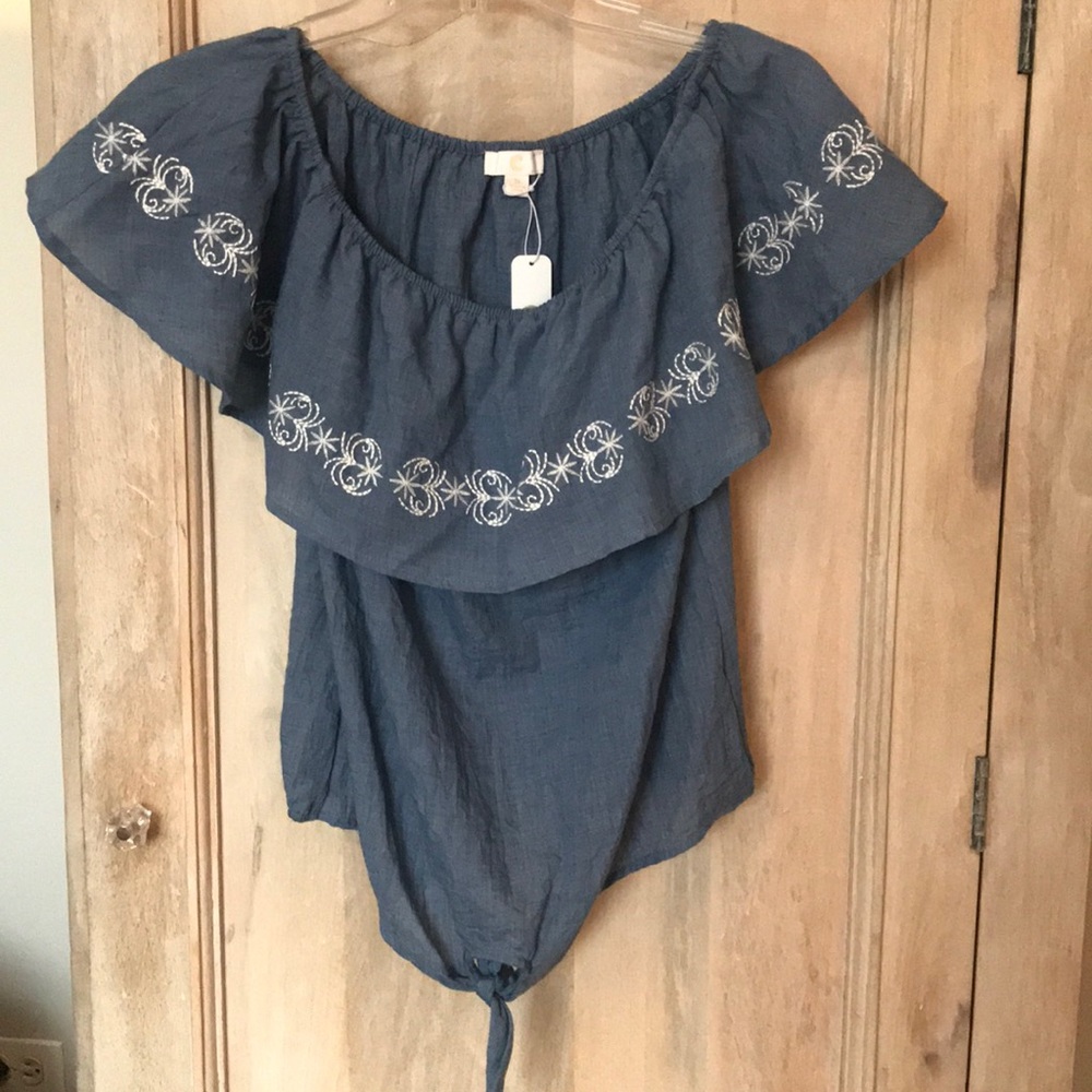 Charming Charlie Off The Shoulder Top NWT